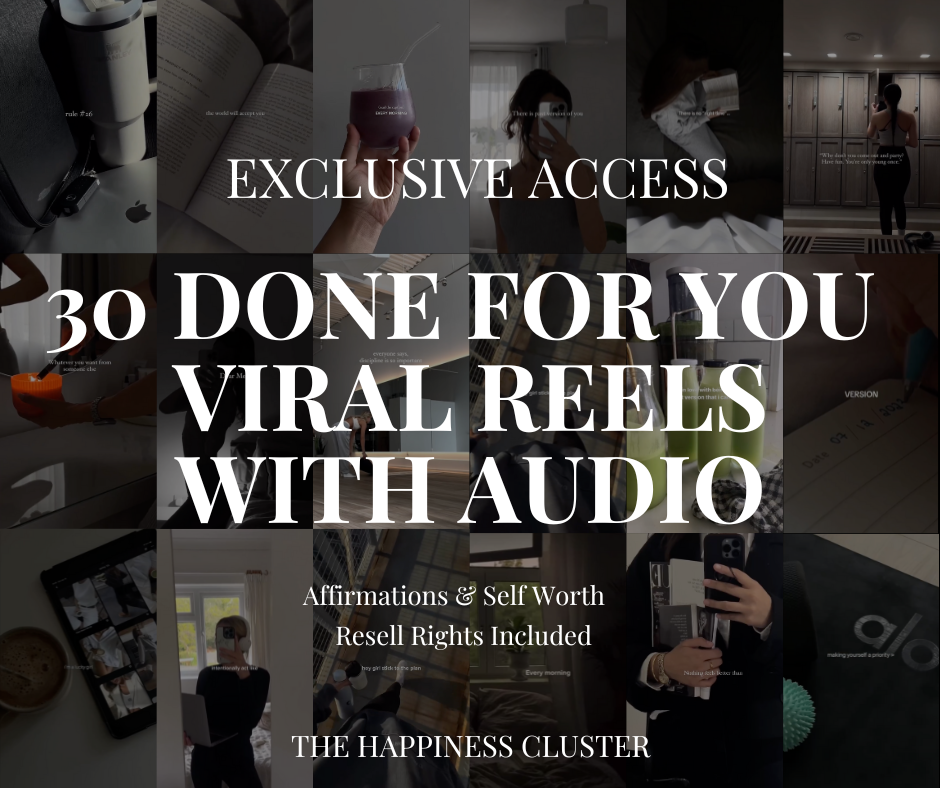 30 Exclusive Done-For-You Reels with Trending Audio